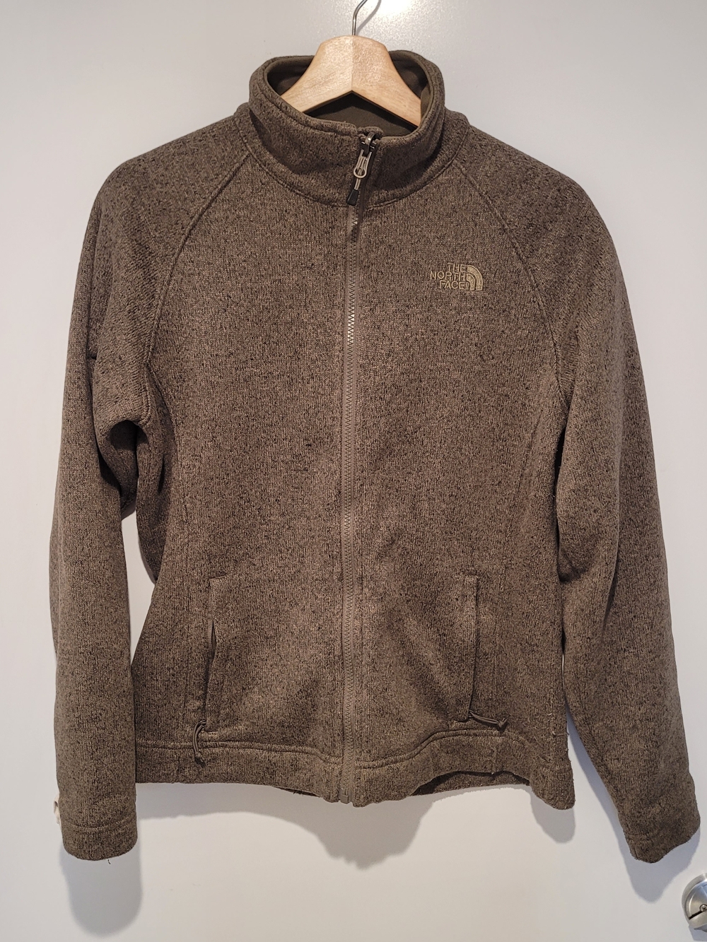 The North Face Women's Brown Full-Zip Fleece Jacket Size Medium
